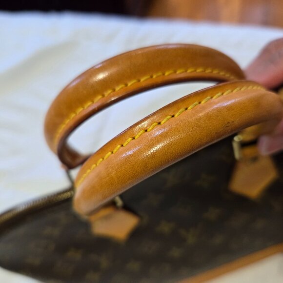 Louis Vuitton Alma Shoulder Bag PM Brown Canvas/Leather - Picture 7 of 12